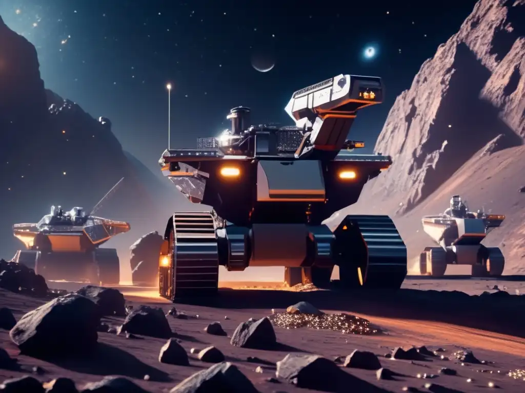 Proyecto extracción metales asteroides: Futuro minero espacial con robots avanzados
