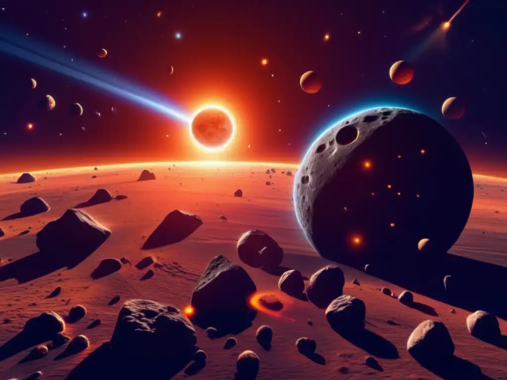 Radiación solar altera trayectorias asteroides en el sistema solar