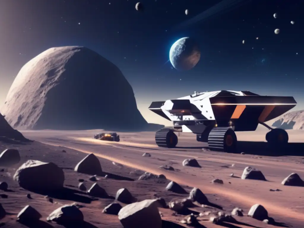 Recursos minerales en asteroides: operación minera futurista en el espacio