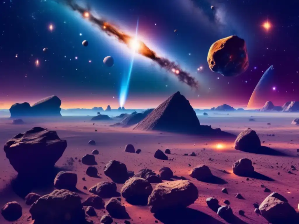 Recursos minerales en asteroides: Nebulosa, asteroides, espacio, formación planetaria, ciencia espacial
