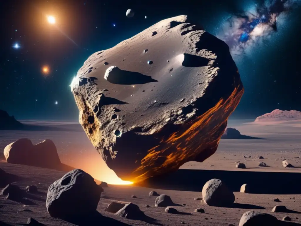 Recursos minerales en asteroides: vasto paisaje estelar