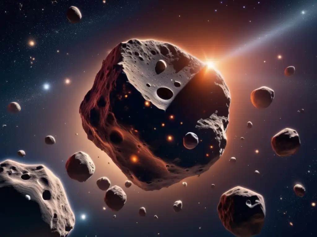 Resonancias gravitacionales en asteroides: imagen detallada del espacio con un fascinante grupo de asteroides en órbitas resonantes