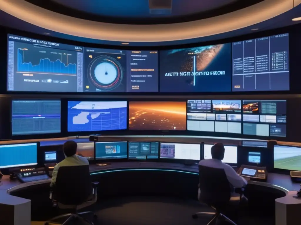 Sala de control de la NASA: Simulador de defensa contra asteroides en acción