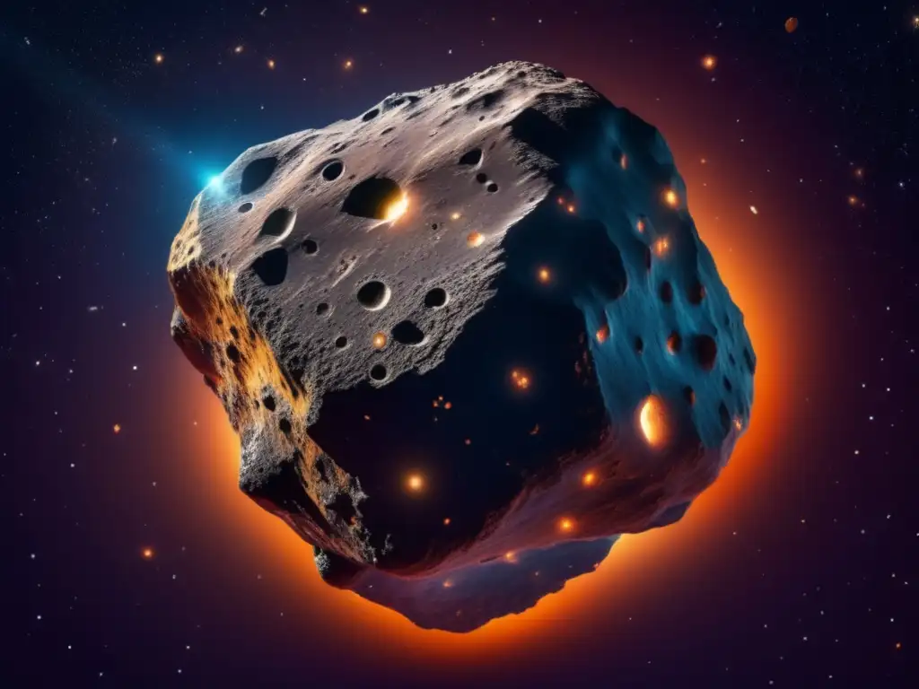 Secretos minerales de los asteroides en el espacio estelar