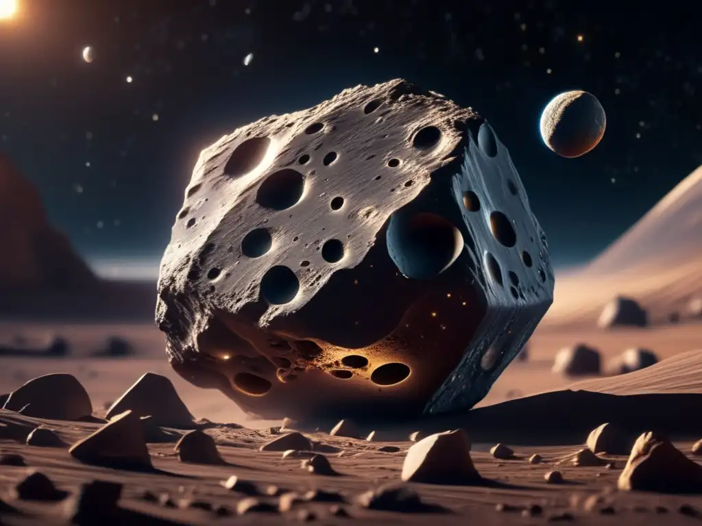 Composición y secretos ocultos de los asteroides en una imagen impresionante 8k