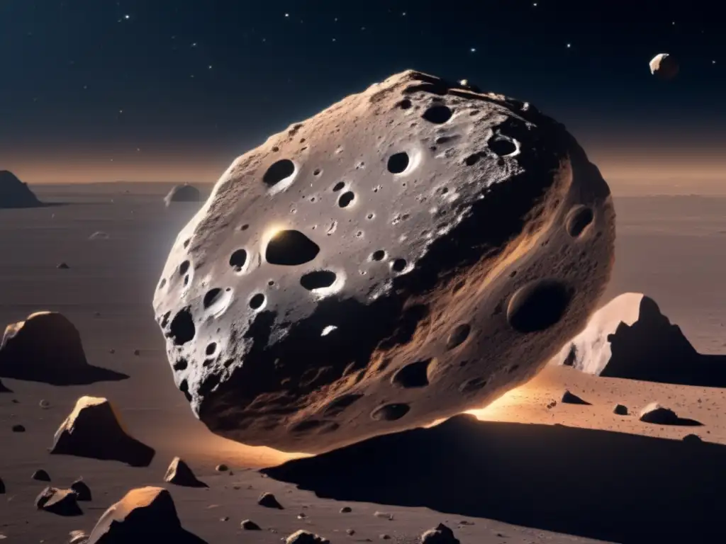 Silicatos en asteroides rocosos en el espacio