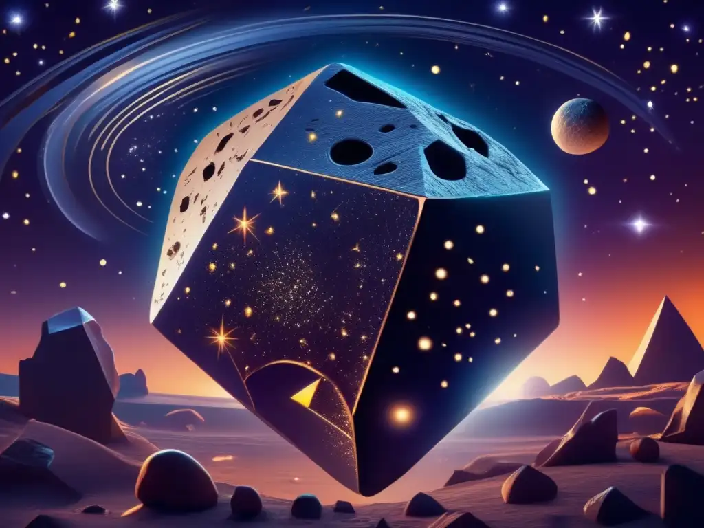 Simbología asteroides mitología moderna, noche estrellada 8k