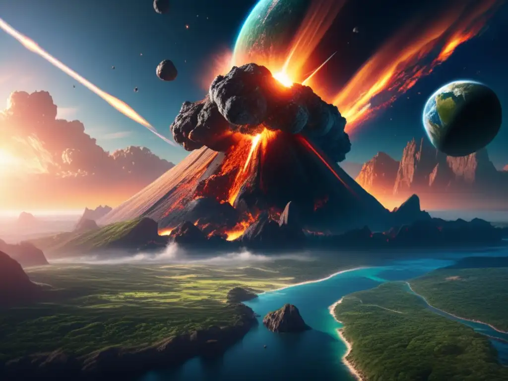Simulación impacto asteroides en Tierra