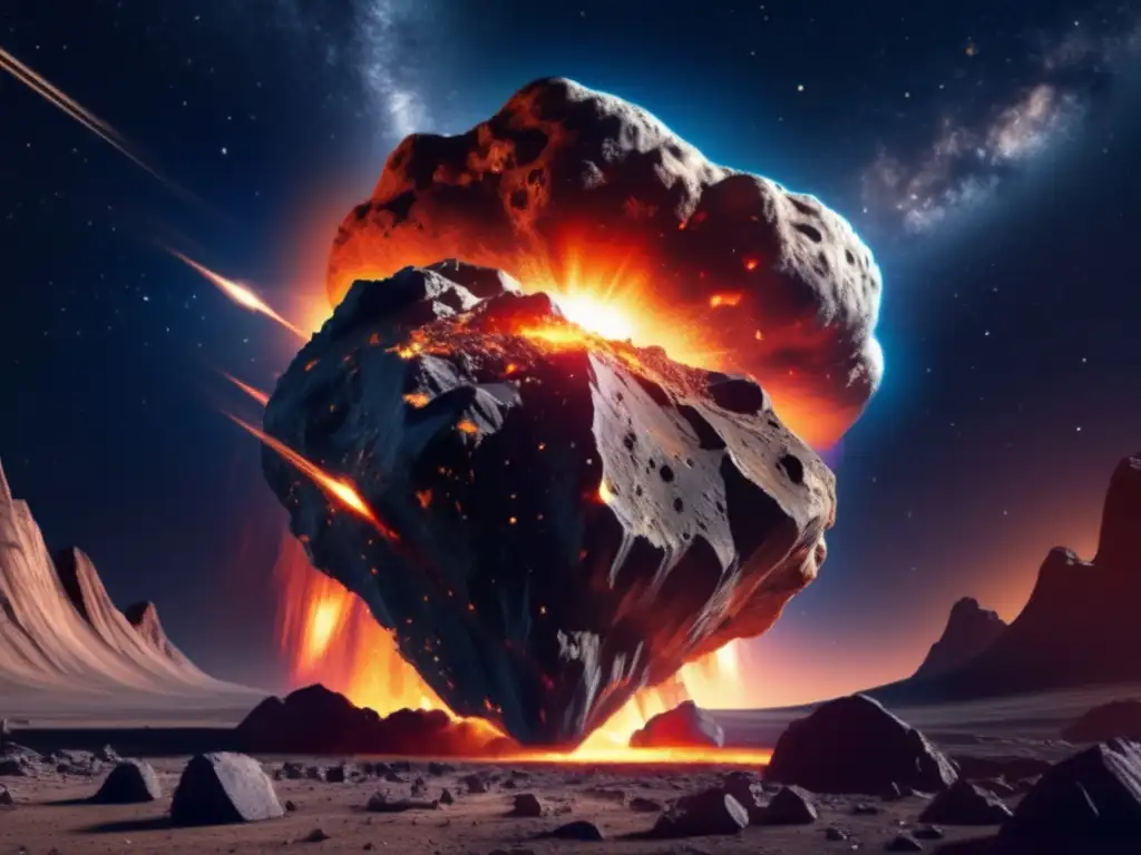 Simulación impacto asteroides en Tierra
