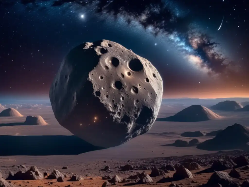 Simulaciones gravedad asteroides trayectoria en el espacio