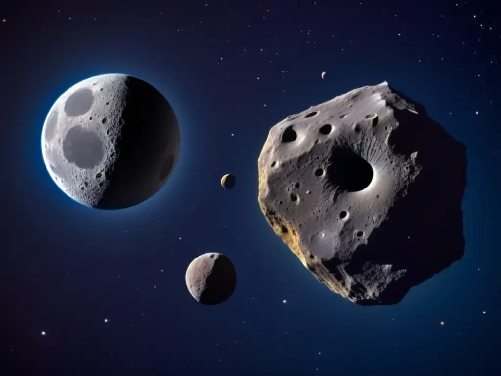 Sistema de lunas de Sylvia: asteroide, lunas, espacio, cráteres, galaxias, exploración