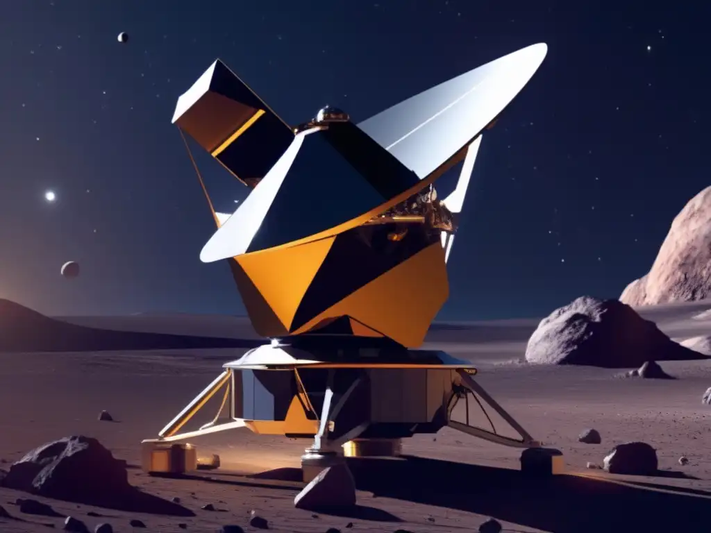 Telescopio vanguardia en órbita de asteroide: belleza espacial y ciencia avanzada