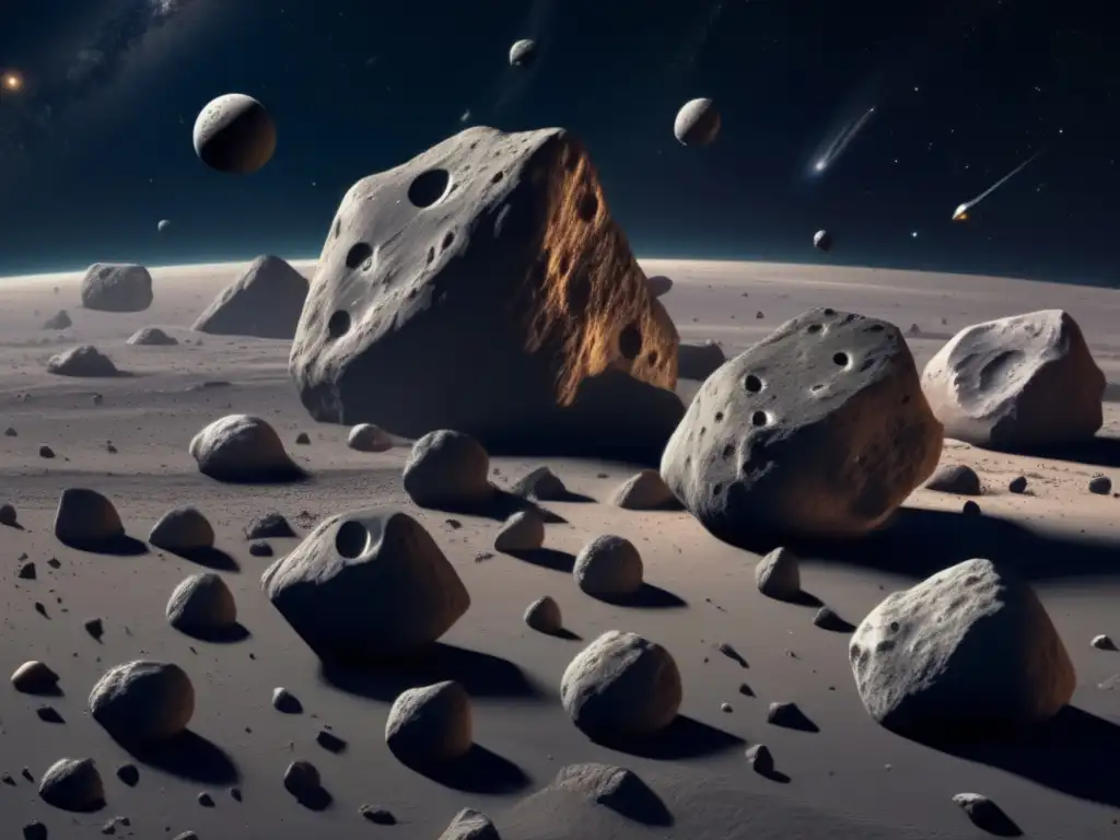 Tipos de asteroides identificados flotando en el espacio