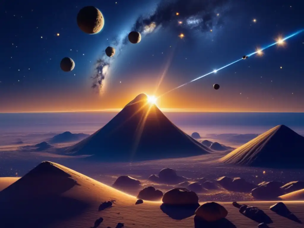 Tránsitos de asteroides en astrología: danza cósmica de asteroides en el espacio-