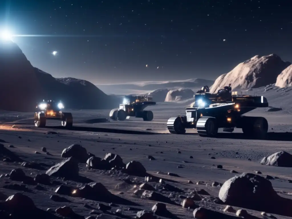 Transporte de materiales espaciales en minería de asteroides