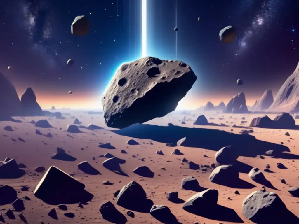 Trayectoria errante asteroides en el espacio: peligro y movimiento en un campo denso de asteroides