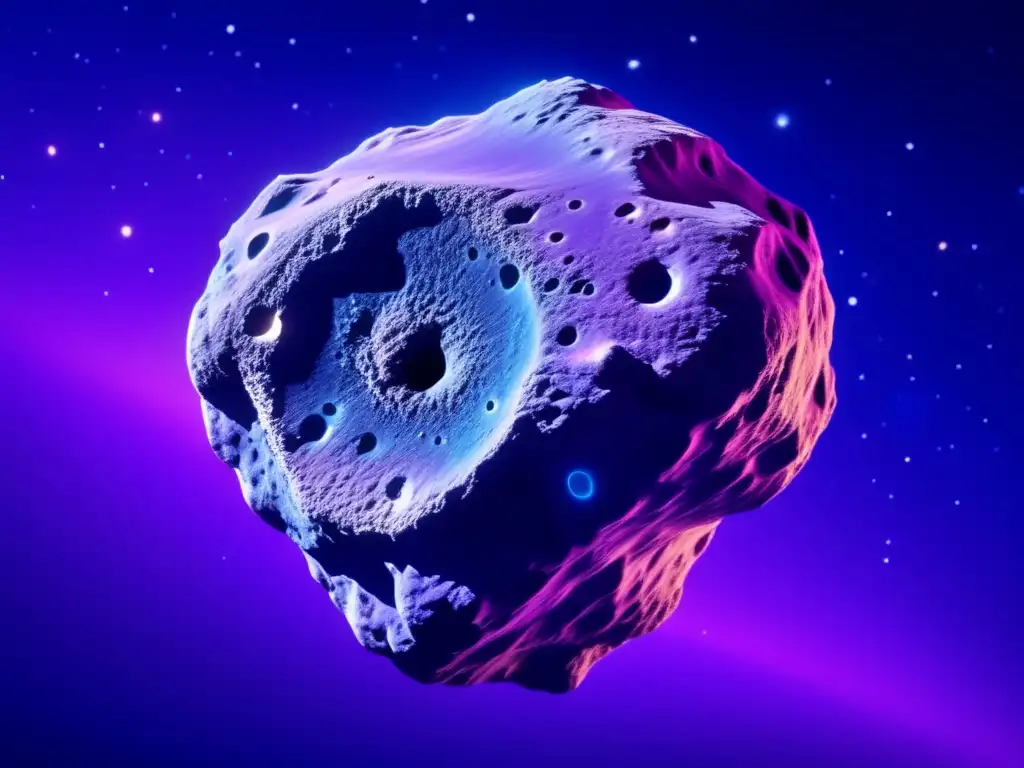 Troyanos asteroides: belleza cósmica en un cautivador 8k, con cráteres y terrenos rugosos, rodeado de estrellas brillantes