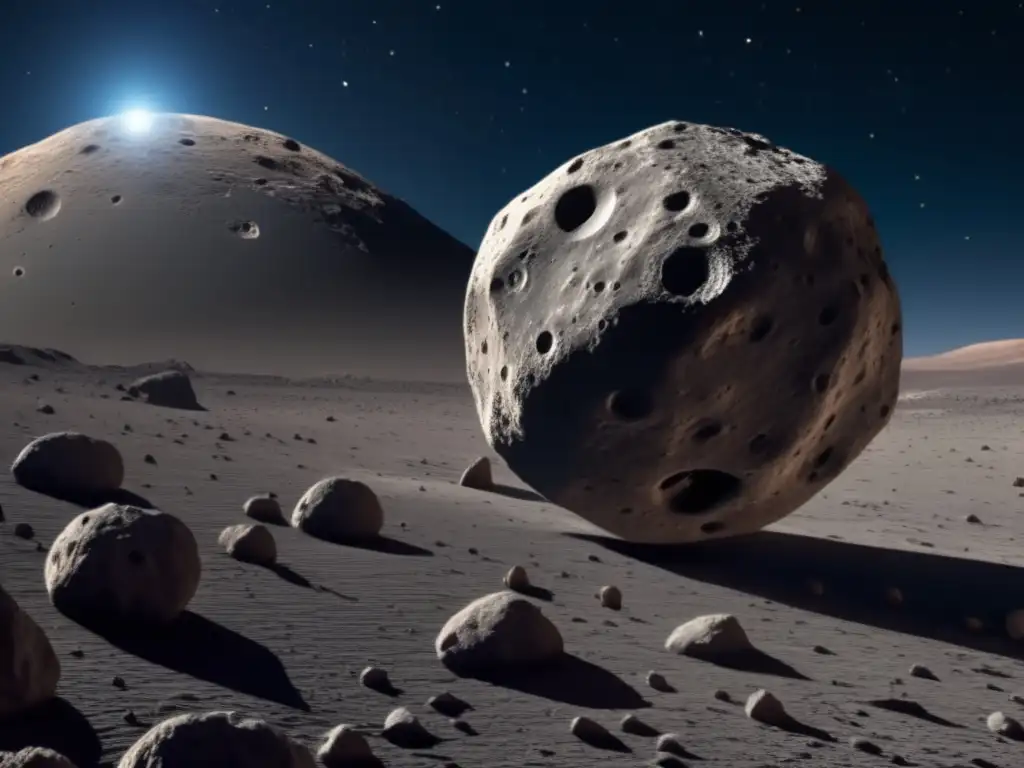 Ultradetalle del asteroide Bennu en el universo: Origen asteroides universo existencia