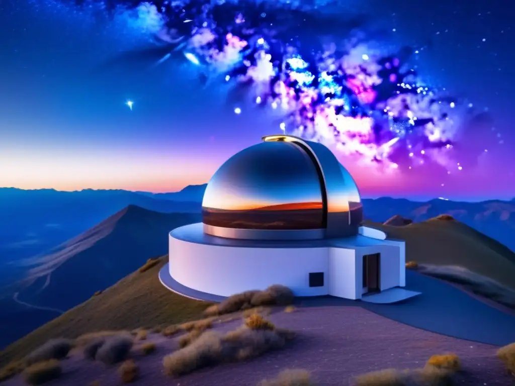 Ultradetalle de observatorio astronómico en montaña: Descubrimientos de asteroides en astronomía