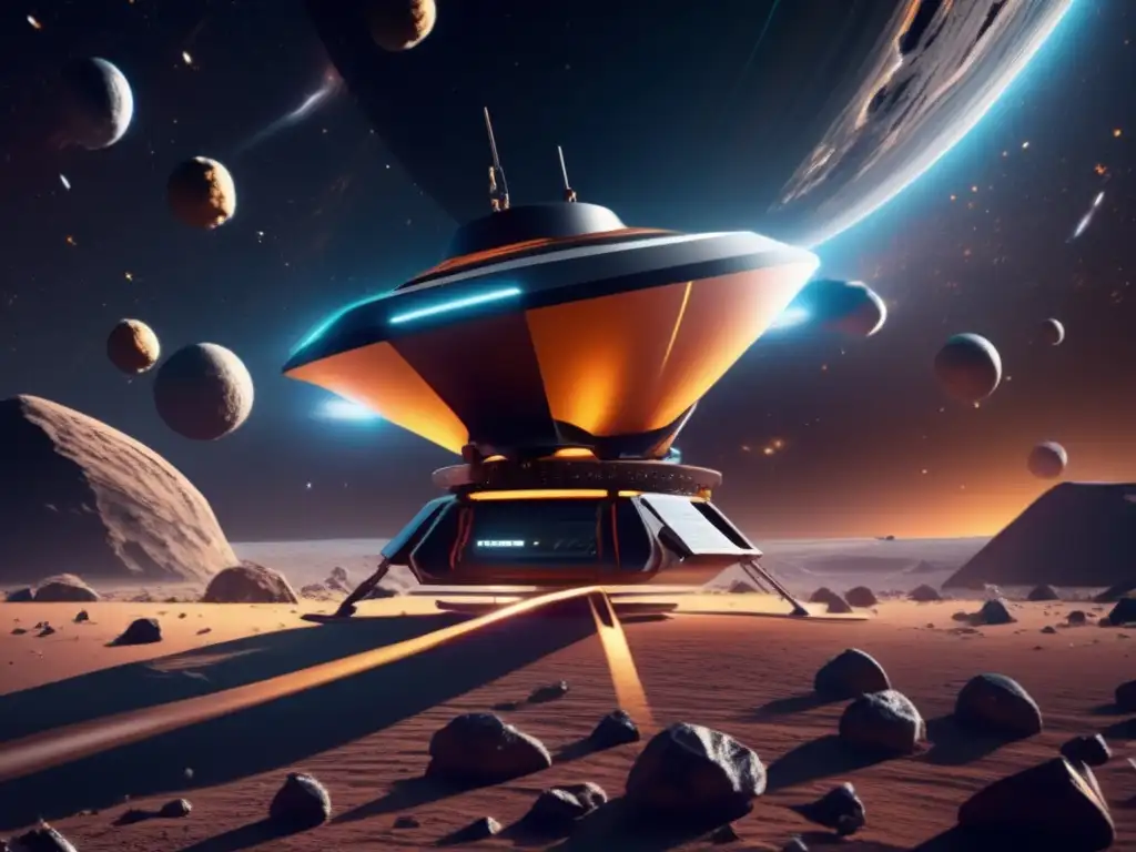 Ultradetalle: Sonda futurista minera asteroides troyanos, espacio, tecnología, exploración científica