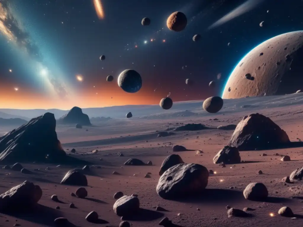 Asteroidas en el espacio Vista asombrosa: asteroides en el espacio - Sobreexplotación de asteroides: prevención y tratados