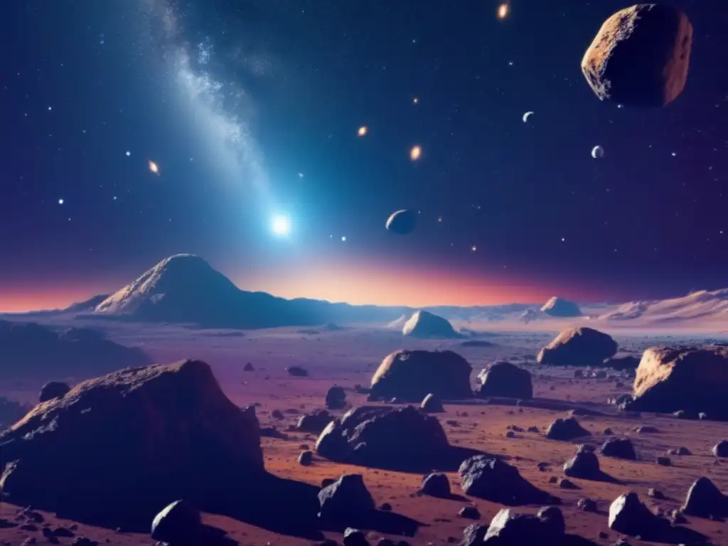 Vista cautivadora de asteroides Centauros: riesgos y potencial