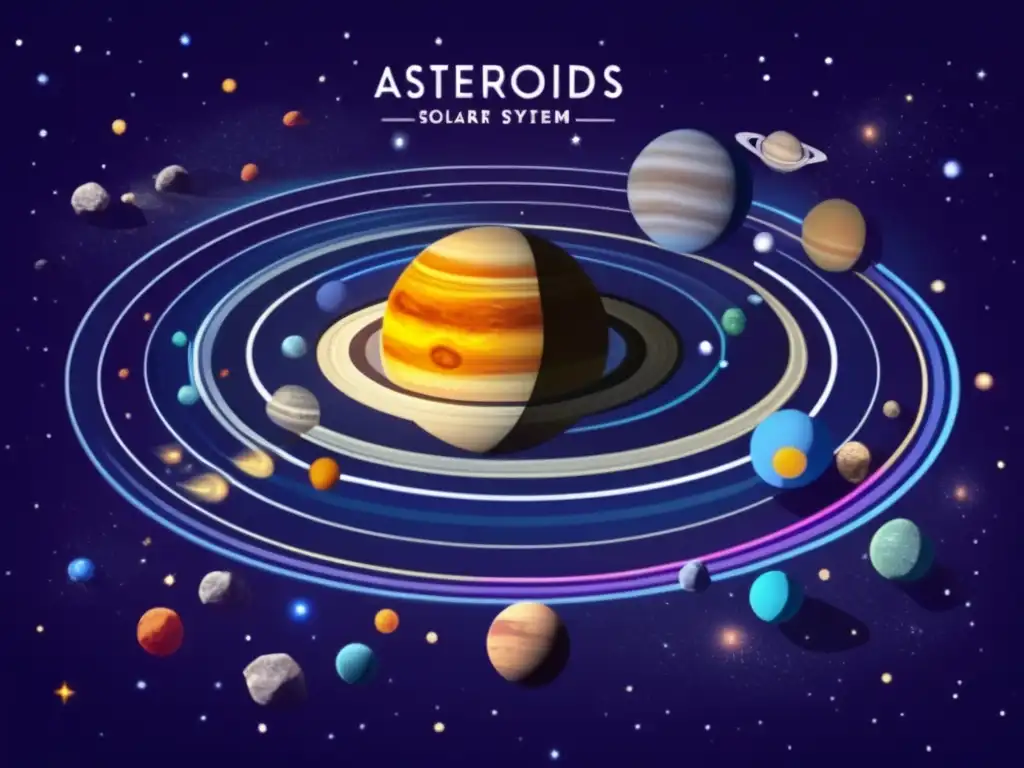 Vista detallada de órbitas asteroides cercanos a la Tierra