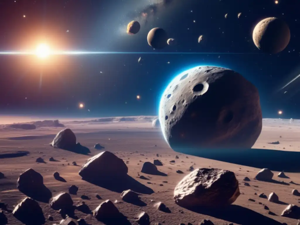 Vista impactante de asteroides: choques divinos y eventos de impacto