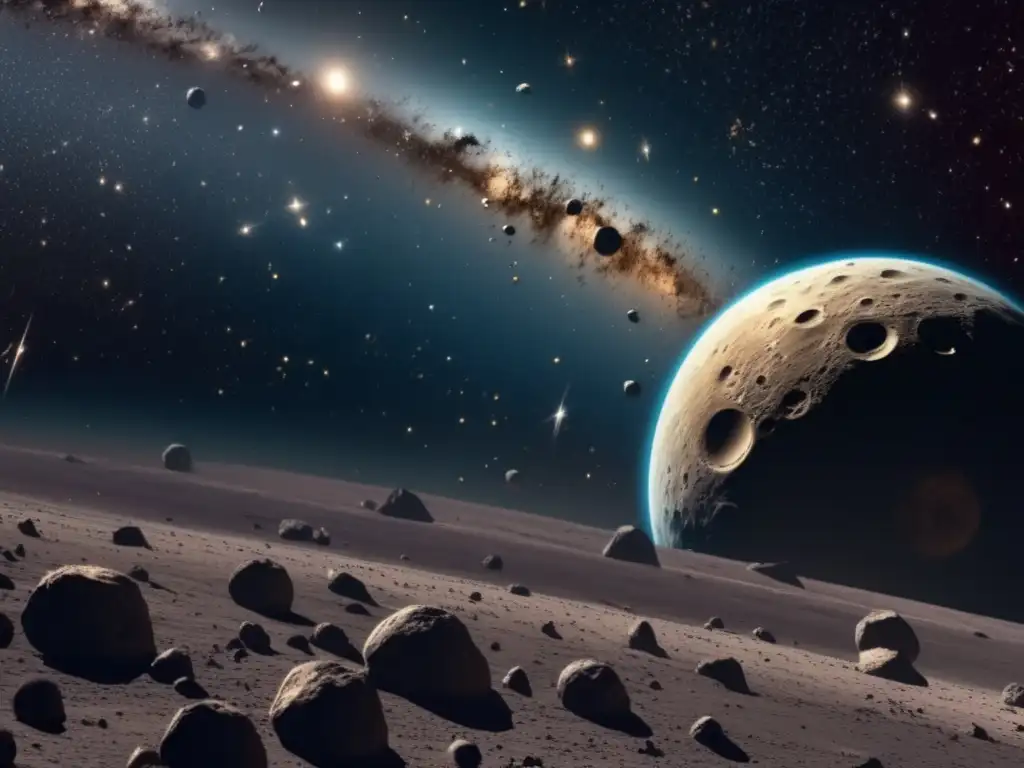 Vista impresionante del cinturón de asteroides: Composición, exploración y descubrimientos