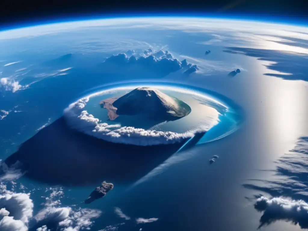 Vista panorámica de la Tierra en 8K, resalta océanos azules, detalles continentales y nubes blancas